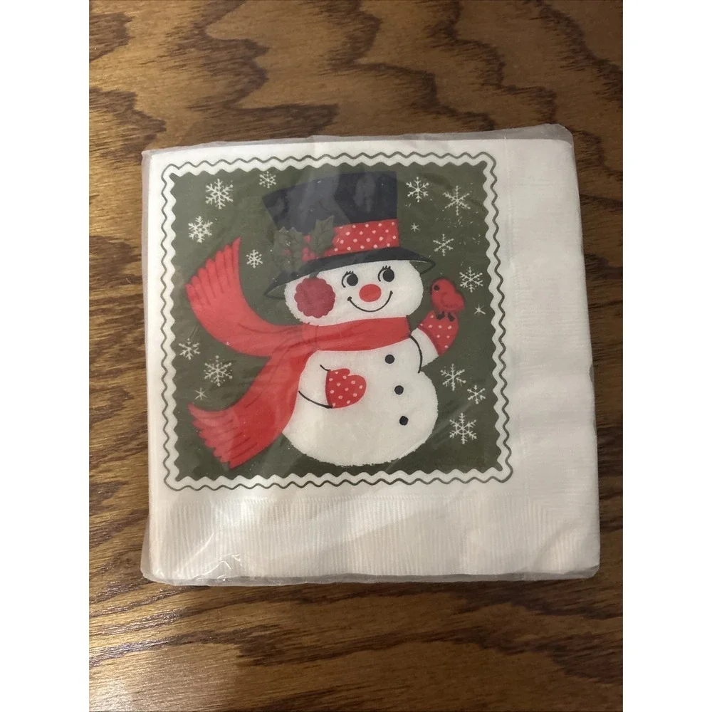 Three Packs Of Vintage Hallmark‎ Luncheon Holiday Themed Napkins. New !